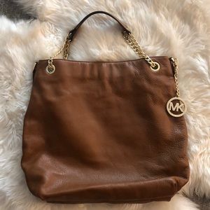 Michael Kors brown leather bag